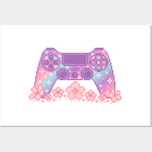 Playstation 4 Controller Pixel Art Posters and Art